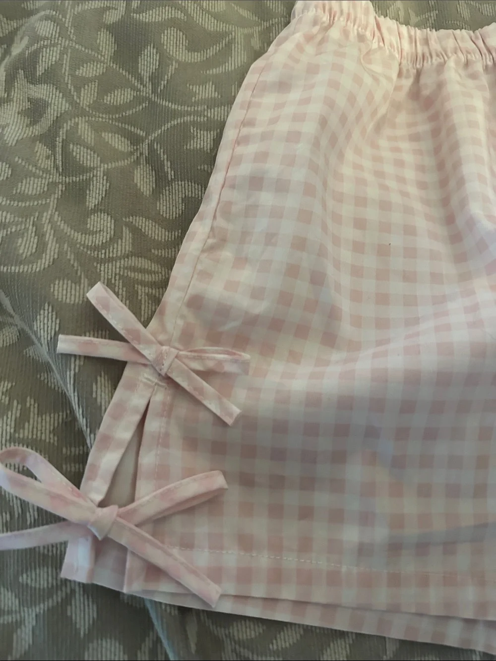 Disney Light Pink Gingham High-Waist Lounge Shorts. Toy Story-Jessie shorts. - Picture 2 of 7